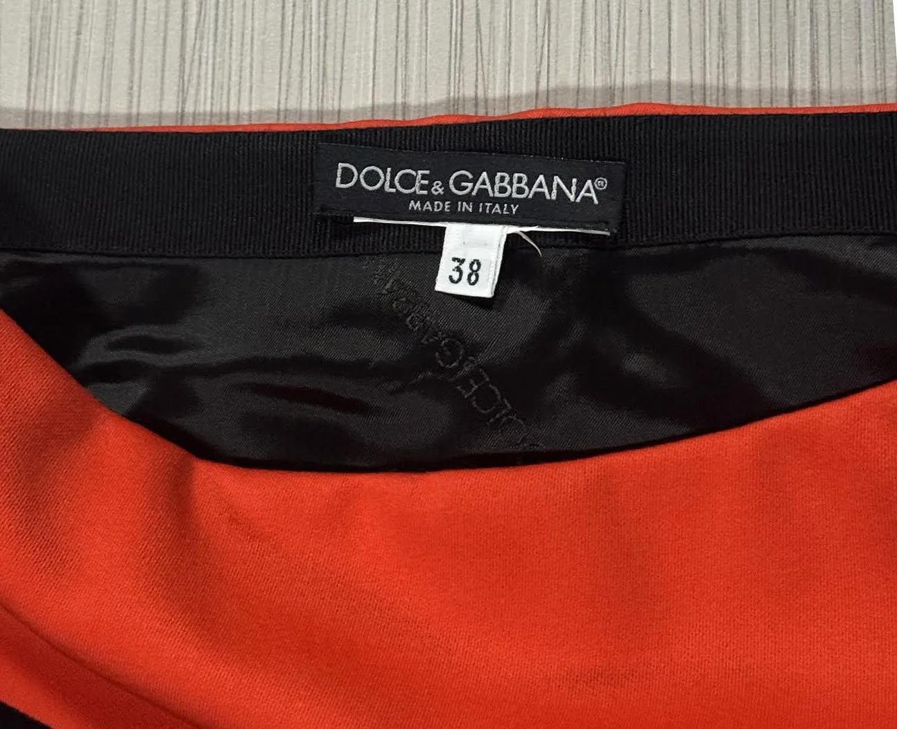 Dolce & Gabbana Orange / Black Skirt (Size 38) — RootsBK